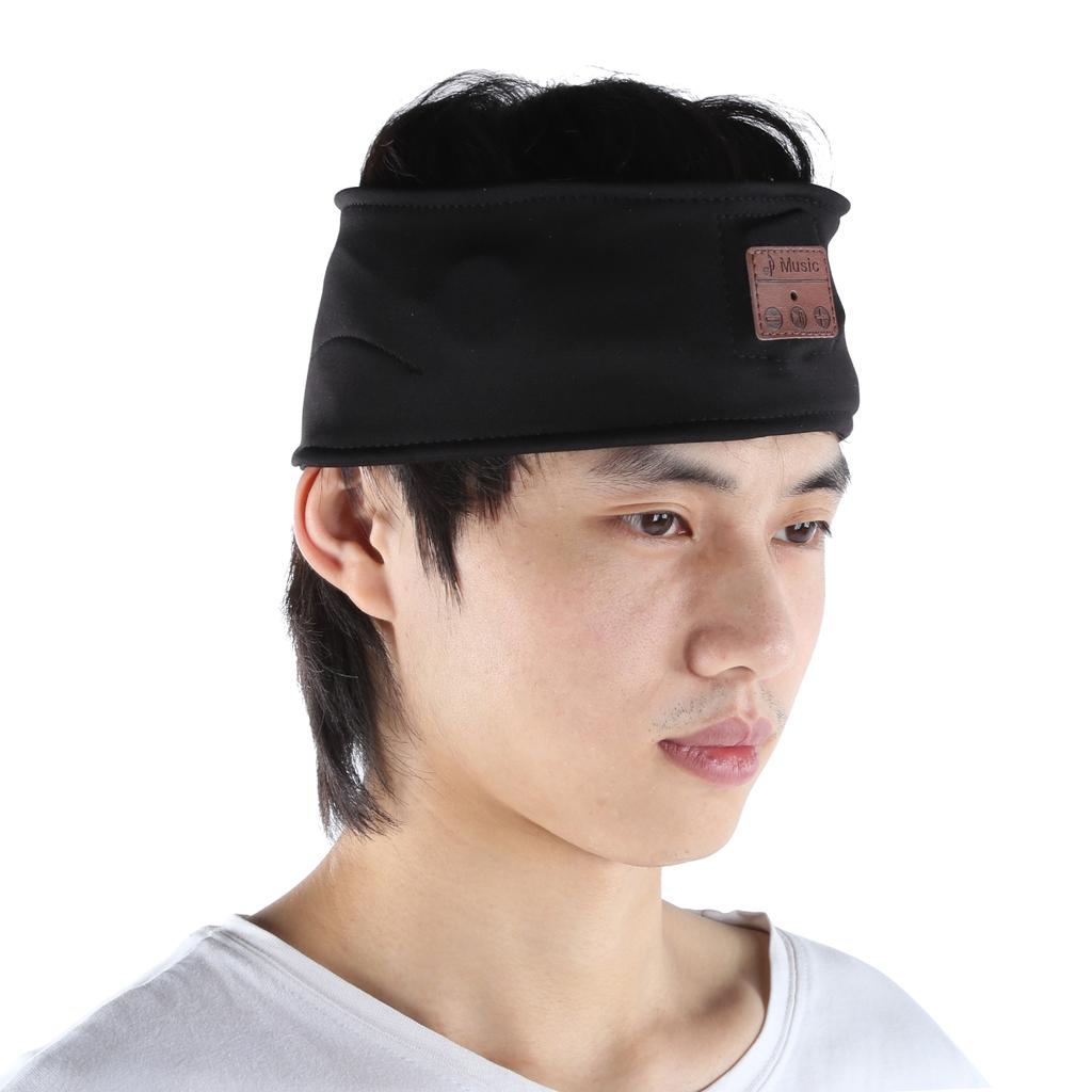 Bluetooth Music Headband Wireless Sports Elastic Headband Headphones for Side Sleepers