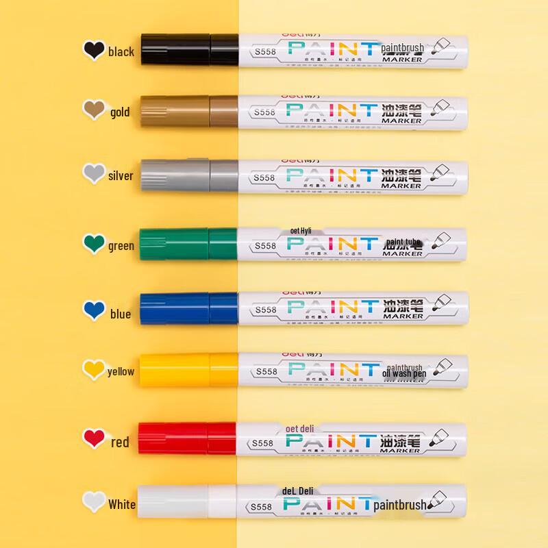 Deli S558 Permanent Industrial Marker Pen