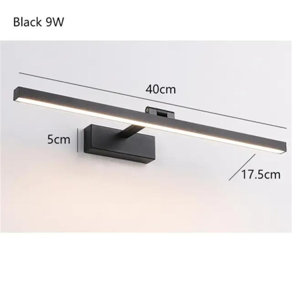 Новый стильный светодиодный современный скандинавский настенный зеркальный шкаф для ванной комнаты с 9 Вт 40 см подсветкой для макияжа - функциональное и шикарное решение для хранения