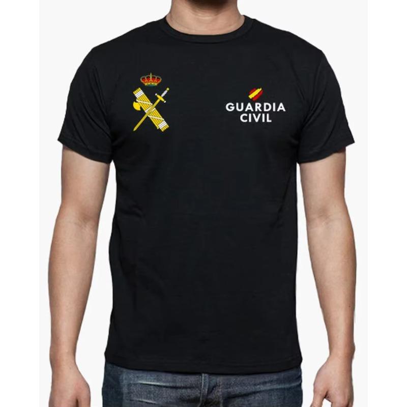 Hot Sale Summer Short Sleeve Casual Cotton O-Neck T Shirt Spanish Civil Guard Guardia Men T-Shirt New Men Clothing Size S-5XL