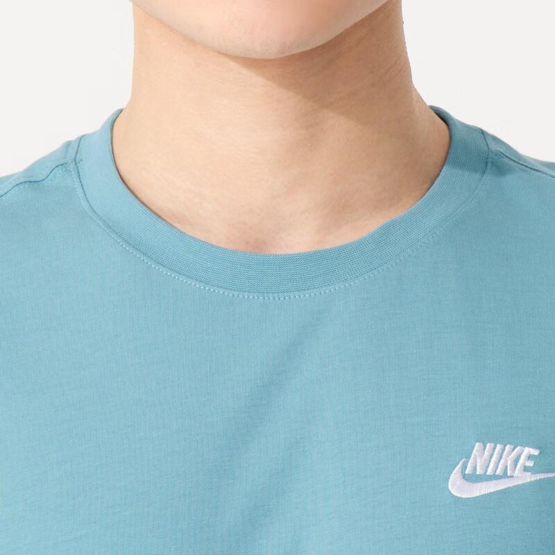Nike Club T-shirt Asia Sizing 'Light Blue' Men's AR4999-465