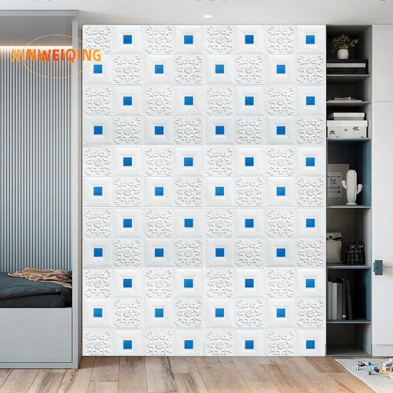 3D декоративная панель для настенной плитки, текстурированная самоклеящаяся пенопластовая наклейка на стену, кухонный фартук для ванной комнаты