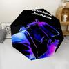 Michael Jackson Print Automatic Umbrella, 8 Rib Iron Frame, Plastic Handle, Suitable for Outdoor Travel &Daily , Ideal Gift