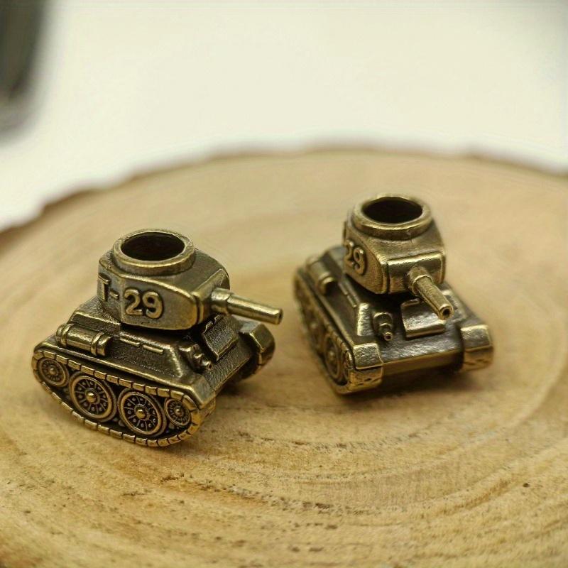 Модель танка T29 Латунные бусины-ножи Уличный EDC Брелок из паракорда для зонта Подвески DIY Аксессуары для браслетов Подвески для шнурка