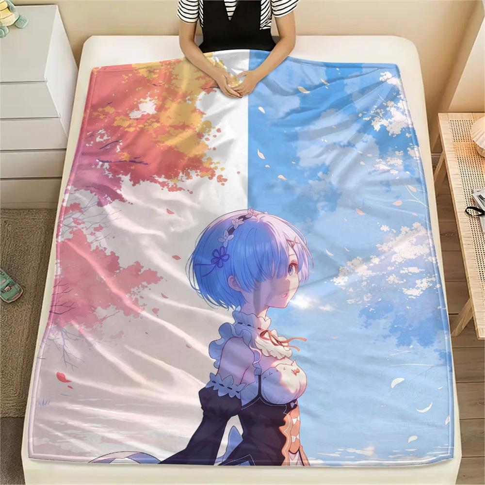 ReZero Flannel Blanket, High quality Comfortable for All Seasons, Home Decor, Warmth and Comfort