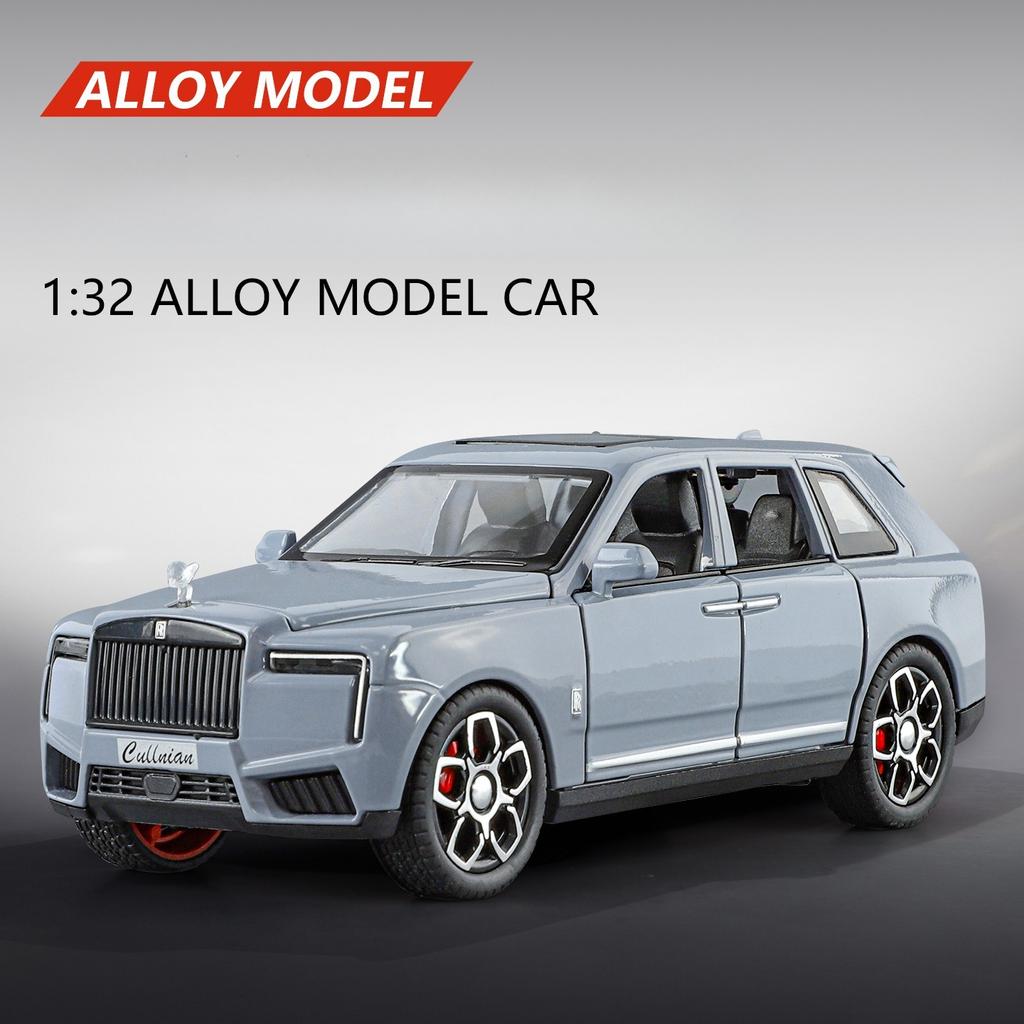 1:32 Scale Rolls-Royce Cullinan Cars Models Toys Alloy Diecast 2 Doors Opened with Light Sound Miniature Car Boys Perfect Gifts