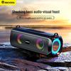Portable Bluetooth Speaker with Lights & Heavy Bass, Subwoofer, Card Slot