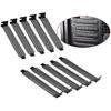10pcs New Black Pci Slot Cover Dust Filter Blanking Plate Hard Steel-hao