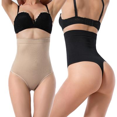 Корректирующее белье стринги Tummy Control для женщин с высокой талией Корректирующее белье Корректирующее белье с компрессионным эффектом Трусики-стринги Нижнее белье