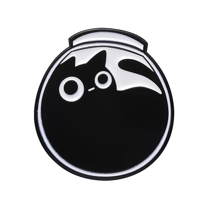 1 шт. Черный котенок одежда Декор милые значки значки на лацкан мультяшные животные ювелирные изделия подарки ювелирные аксессуары брошь кошка