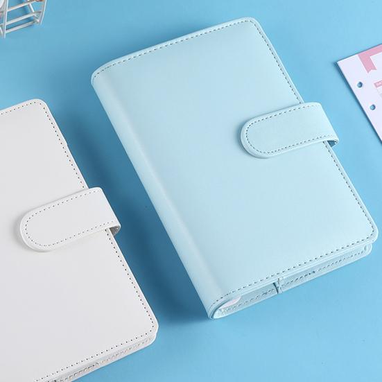 1 Set Budget Book Loose Leaf Multi-use Faux Leather Money Saving Schedule Planner for School