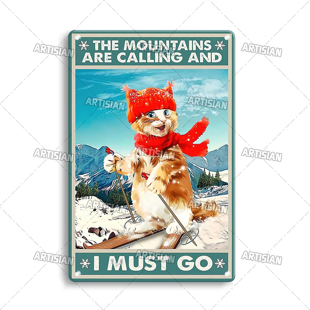 Артизан Кот Ретро Металлический Знак Забавный Питомец Винтажный Знак Декоративная Жестяная Табличка Гараж Бар Паб Клуб Кухня Дом Человек Пещера Настенный Декор