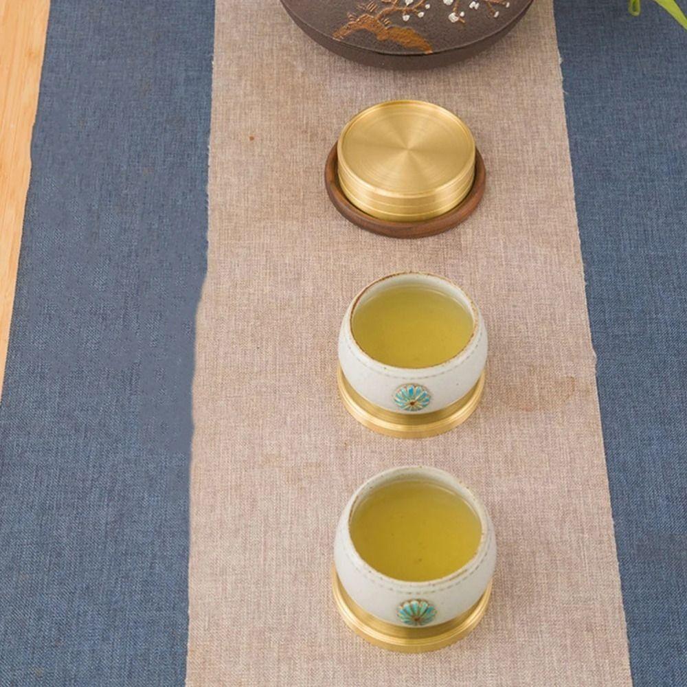 Metal Brass Coaster Heat Resistant Cup Tray Tables Centerpieces Decorations Cup Mats  Coffee Tables
