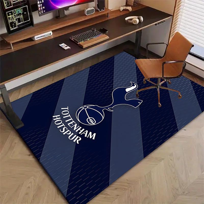 Ковер Tottenham Hotspur с принтом для спальни, гостиной, домашнего декора, нескользящий коврик, коврик для прикроватной тумбочки