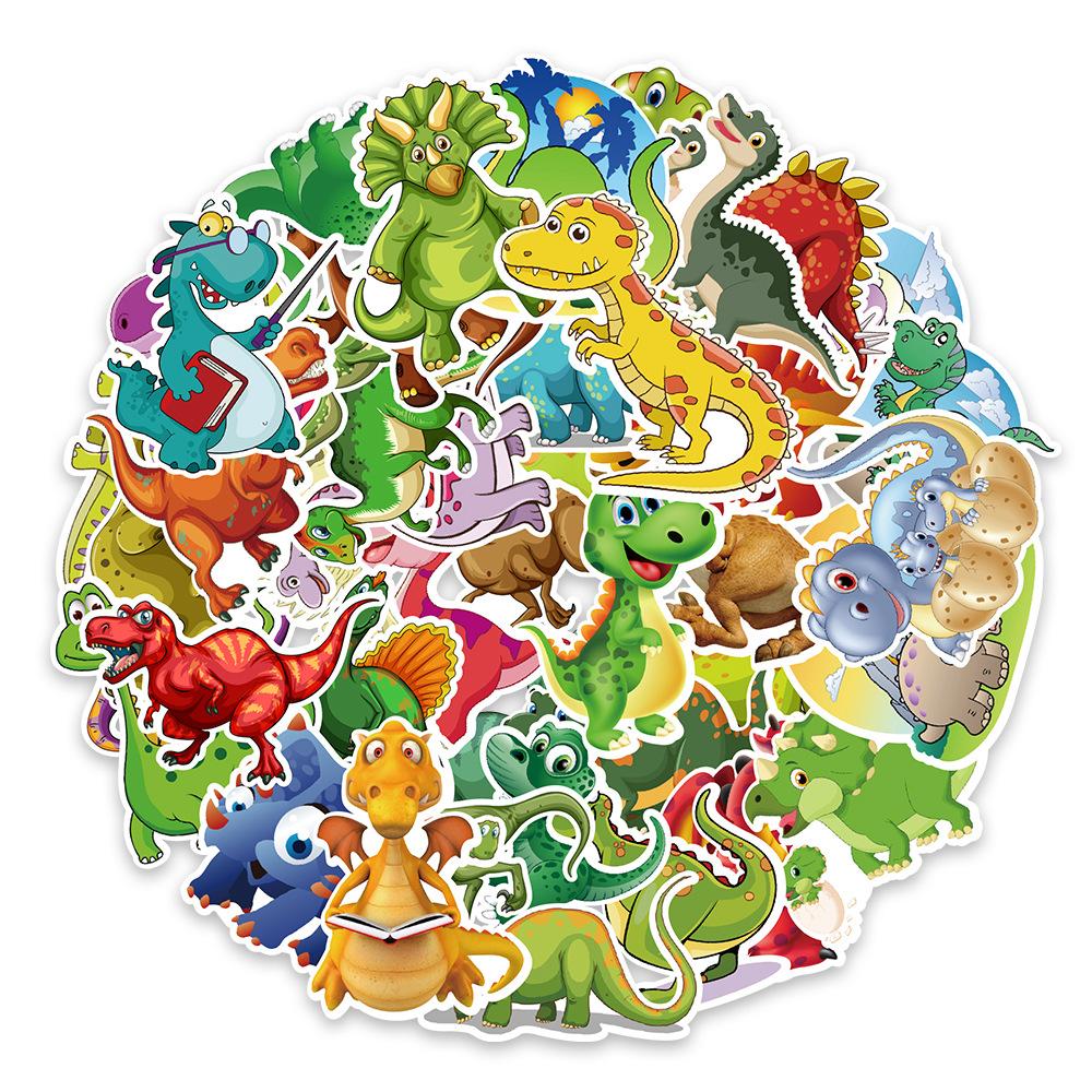 Various 50 Animal Cartoon Graffiti Stickers Car Mobile Phone Tablet Kettle Decorative Waterproof Stickers