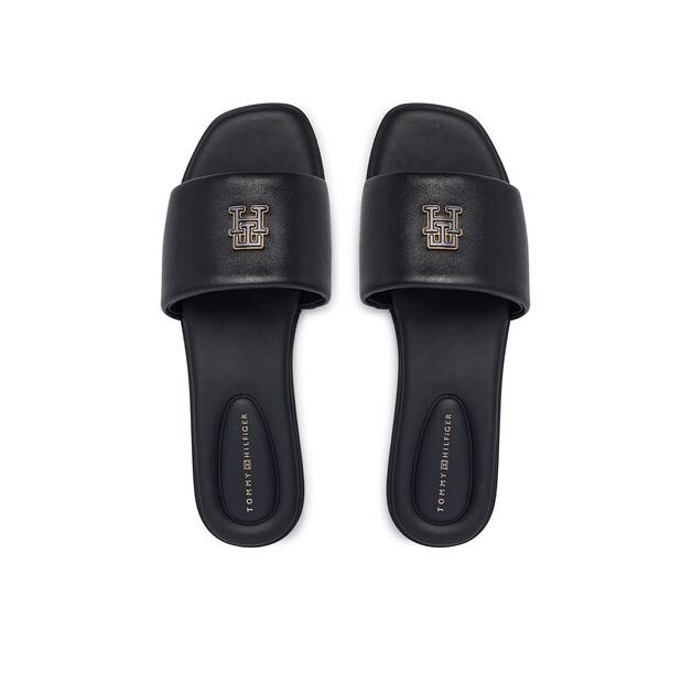 Шлёпанцы Tommy Hilfiger Th Logo Hardware Leather Mule