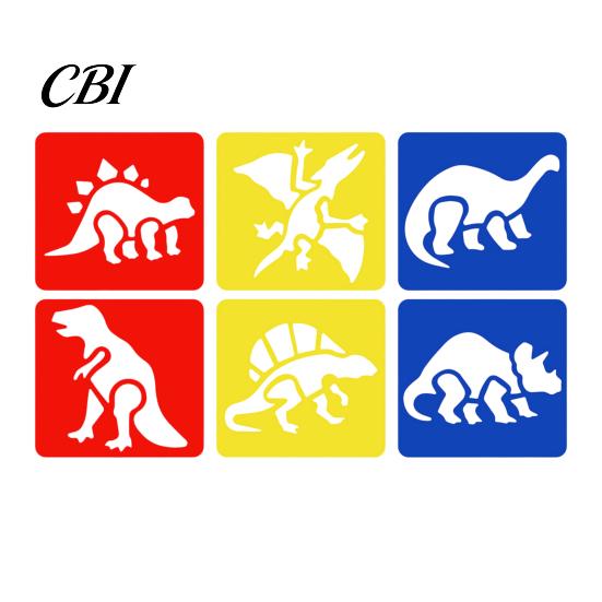 Easy Hold Paint Template 6 Pcs Painting Stencils, 5.5x5.9 Inch Washable Reusable DIY Home Decor Stencil Art Stencils for Wood Paper Fabric,