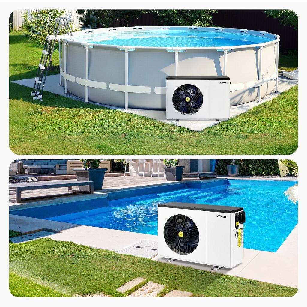 Electric Pool Heat Pump 2.51-11.38kW Energy-Saving Variable Frequency