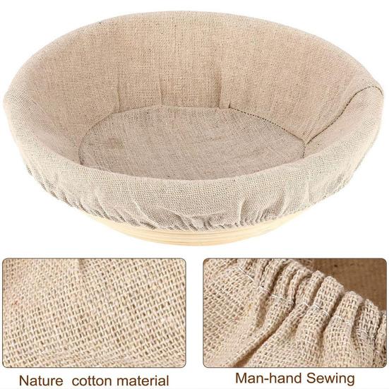 Чехол для корзины для расстойки хлеба Yousheng, моющийся из хлопка и льна, многоразовый, овальный, для расстойки теста, аксессуар для выпечки дома
