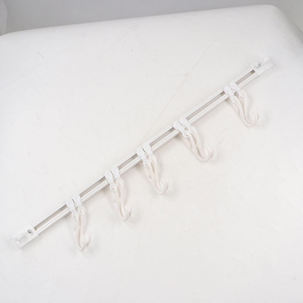 Plastic Track Row Hooks Non Punching Cabinet Hook Multifunctional Long Row Hook Kitchen