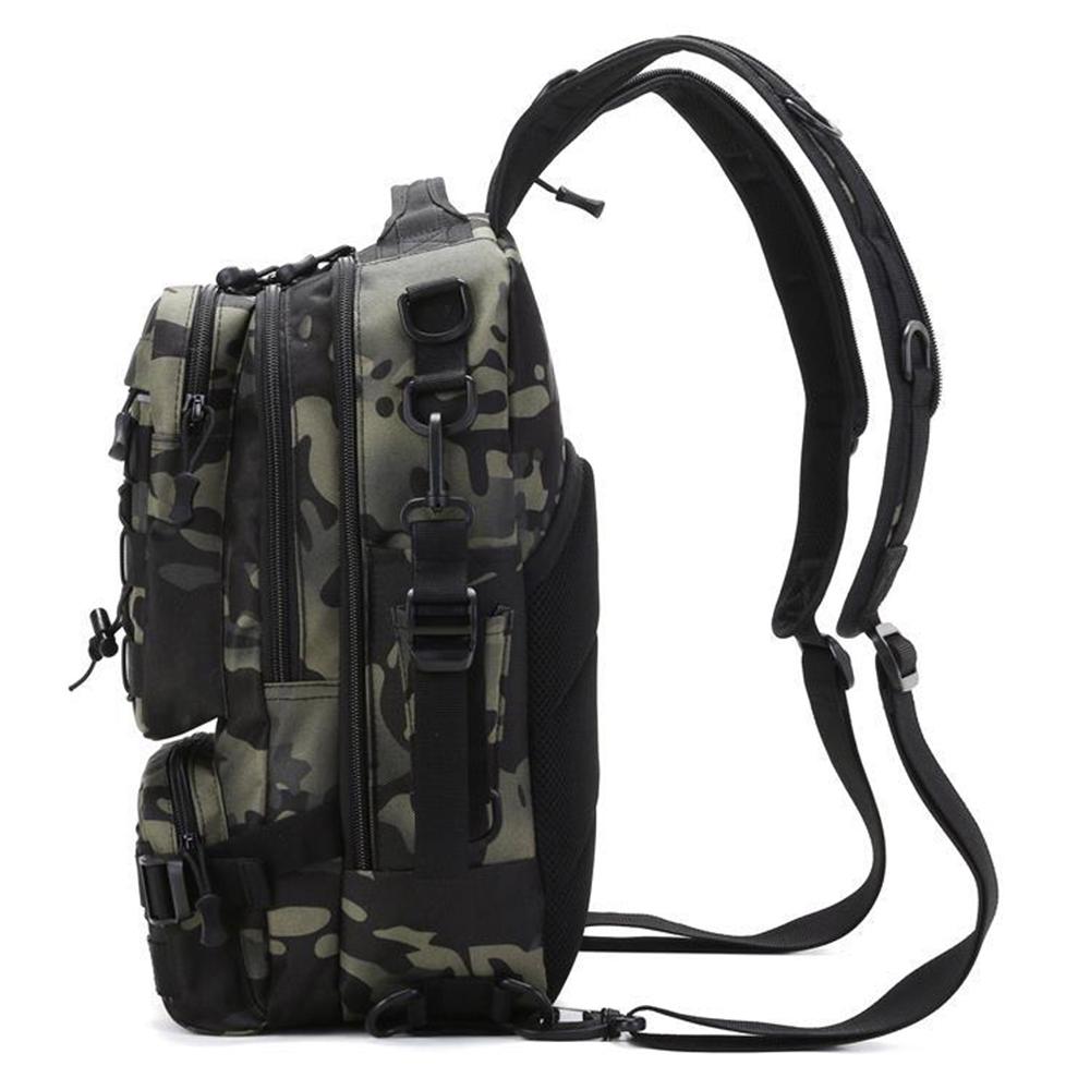 Fishing Tackle Backpack Storage Bag Outdoor Shoulder Backpack Water Resistant Fishing Gear Bag Cross Body Sling Bag