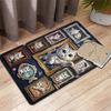 Cat Portrait Gallery Pattern Rug Floor Mat for Living Room or Bedroom Soft and Comfortable Carpet a Gift for Birthday and Holiday.