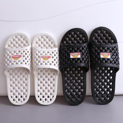 Женские и мужские нескользящие полые сандалии для ванной комнаты и улицы, подходящие для использования дома, в спортзале или отеле.