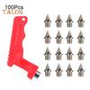 100 Pcs Track Spikes Carbon Steel Track And Cross Country Shoe Spikes with Spike Wrench for Sprinting Sports Running Shoes