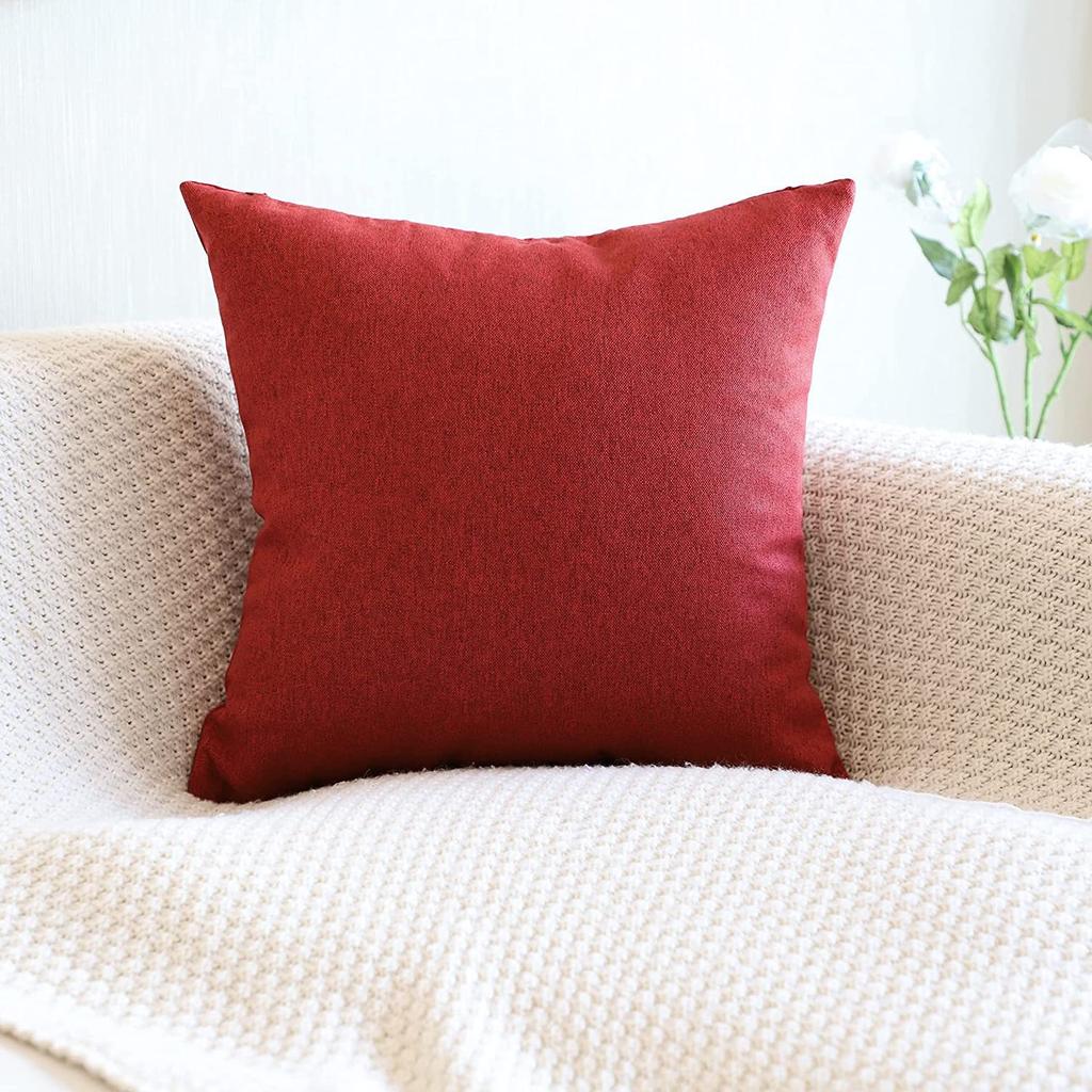 New Linen Pillow Bed and Breakfast Sofa Decorative Lumbar Pillow Cushion Living Room Bedroom Pillow Case with Core