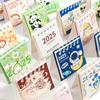 2025 Cartoon Desk Calendar Punch Card Student Gift Tabletop Display Mini Desk Calendar