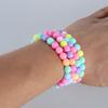 Набор из 10 разноцветных эластичных браслетов для маленьких девочек браслеты для подростков и детей жемчужные браслеты с бусинами
