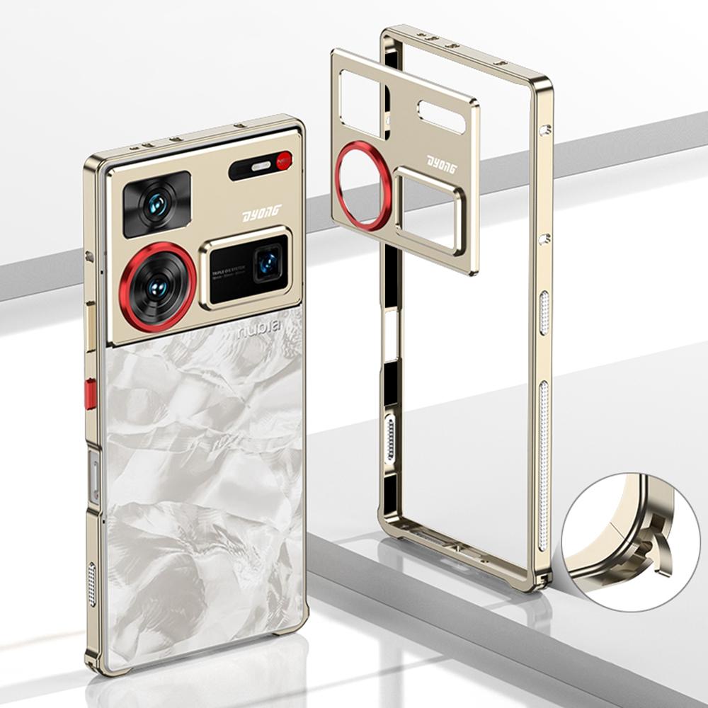 Бамперы для ZTE nubia Z60 Ultra Металлическая рамка Чехол с теплоотводом с защитой объектива камеры