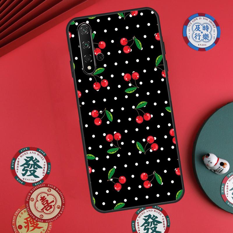 Чехол Food Fruit Red Cherry для Huawei Nova 12s 7i 8i 11i 12i Y73 Y70 Y90 Y60 Y72 Y61 Y91 9 10 SE P30 Pro P40 Lite