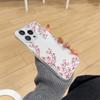 Красивый чехол для телефона с узором из цветущей вишни, подходит для iPhone 17 16 15 14 13 12 11 Pro/Max/Plus, противоударный
