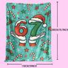 Retro-style 67 number printed soft and warm blanket - suitable for Christmas gifts, camping, traveling, car use, and office use