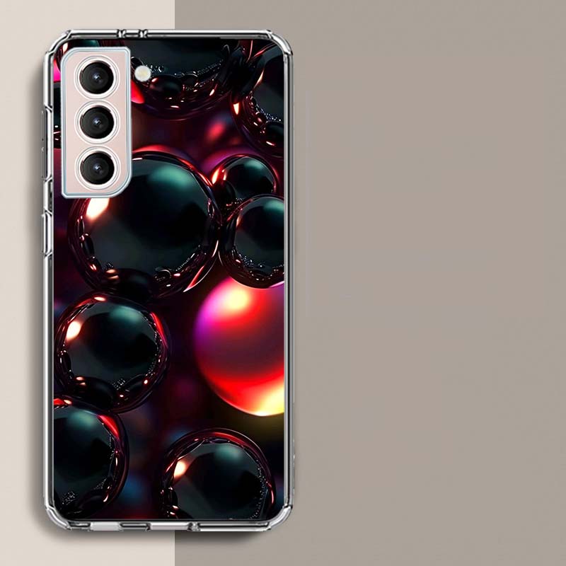 Yuansu Ball Phone Case For Samsung Galaxy S25 Edge S24 S23 FE S21 S20 S10 Plus S22 S26 Ultra Cover Clear Cases TPU Capa Shell Co