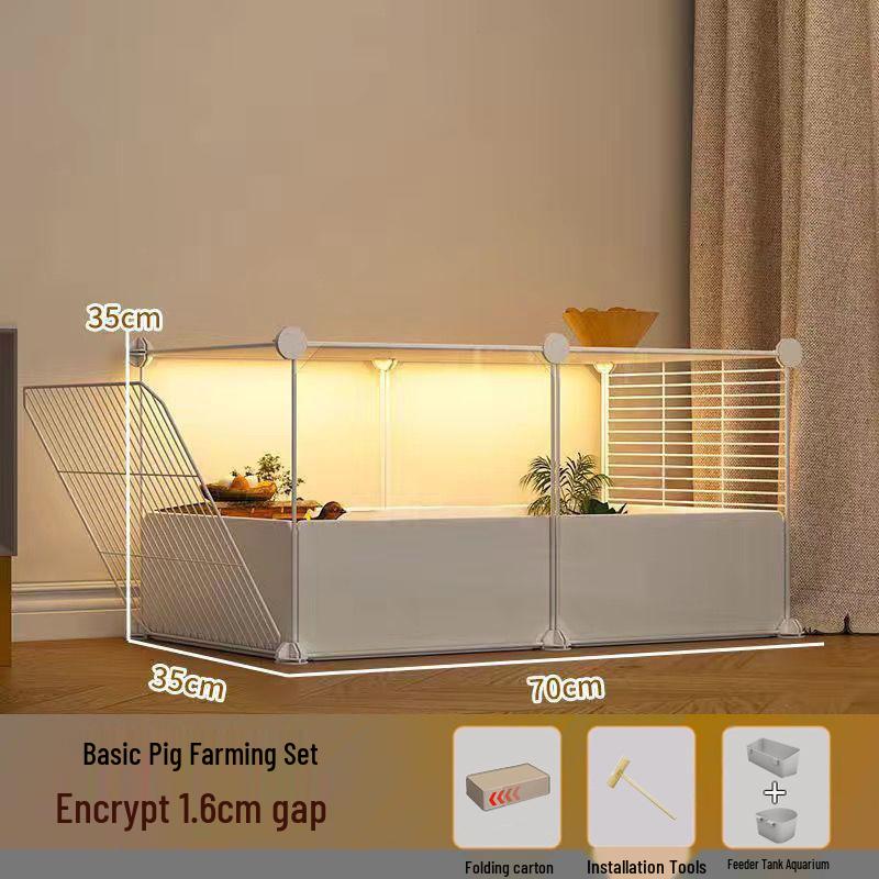 Вольер и домашняя вилла для морской свинки - Очень большая клетка с местом для хранения