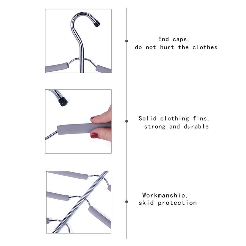 Многоуровневая вешалка-плечики из нержавеющей стали для экономии места в шкафу