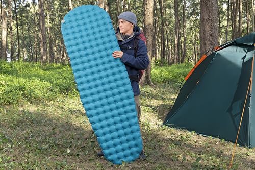 Надувной матрас-мумия Bestway AlpineLite, Утепленный R-значение 7.6, Легкий 664 грамма, Стандартный размер (1,83 м x 51 см x 7,5 см), Номер продукта: 69612