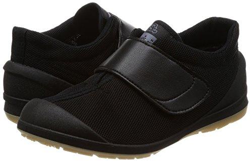 Asahi Kenkokun 502A Indoor/Sport Shoes, Made in Japan, Black/Black, 15.5 cm, 3E