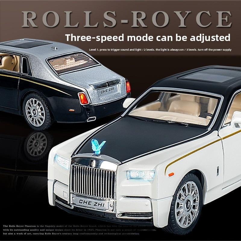Rolls Royce Phantom Alloy Car Model With Inertia Sound Light For Kids Gift