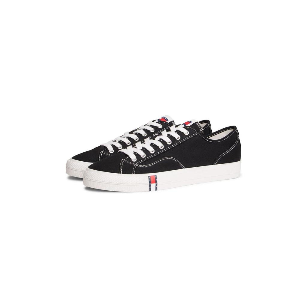 Tommy Jeans Mens Canvas Flat Trainers