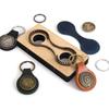 Leather Cutting Die for Keychains Shapes Punching Mold DIY Leathercraft Project with Hole Cutter Key Ring Pendant Handmade Sharp