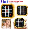 3 In 1 Electronic Tic-Tac-Toe Game Children's Electronic Toys Handheld Puzzle Game Console Chess Board Game Kids Creative Gifts