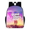 Grand Theft Auto Grand Theft Auto Peripheral Animation Backpack Cross Mirror Men'S And Women'S School Bags