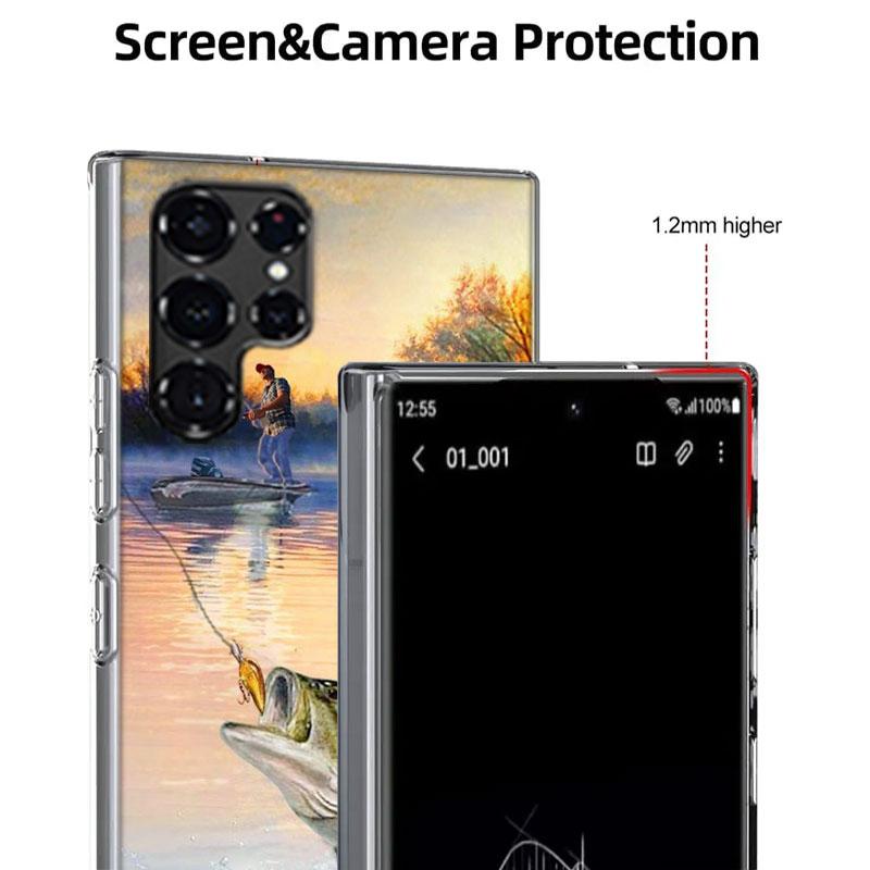 Fishing Gear Fish Cases Phone Case for Samsung Galaxy S26 Ultra S25 Edge S24 S23 FE S21 Plus S20 S22 S10 Cover TPU Capa Shell Sh