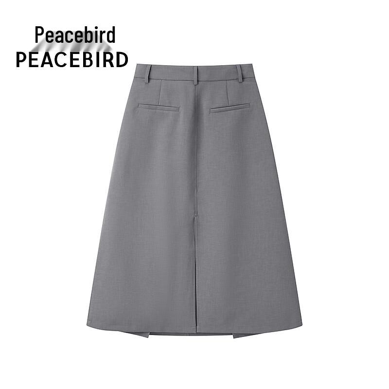PEACEBIRD Элегантная плиссированная юбка-миди с высокой талией