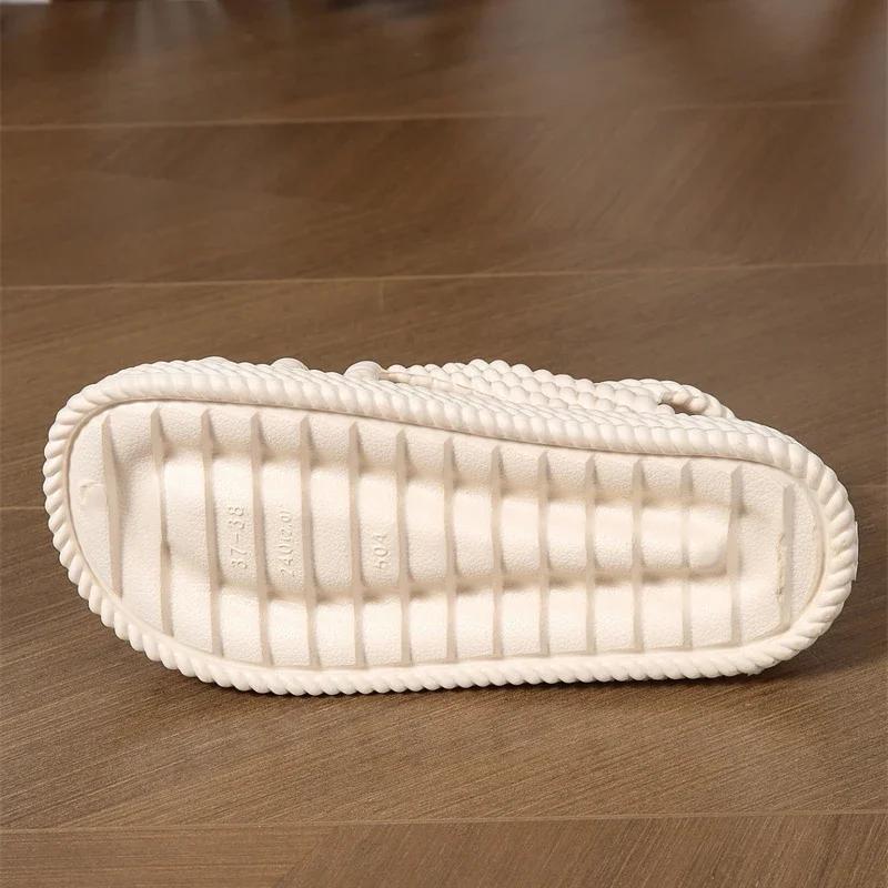 2024 новые летние модные удобные и износостойкие пляжные повседневные сандалии на толстой подошве для женщин, модные босоножки на каблуке