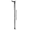 Aluminium Alloy Lightweight Telescopic Adjustable Elderly Walking Stick Anti Skid Simple Cane(Black