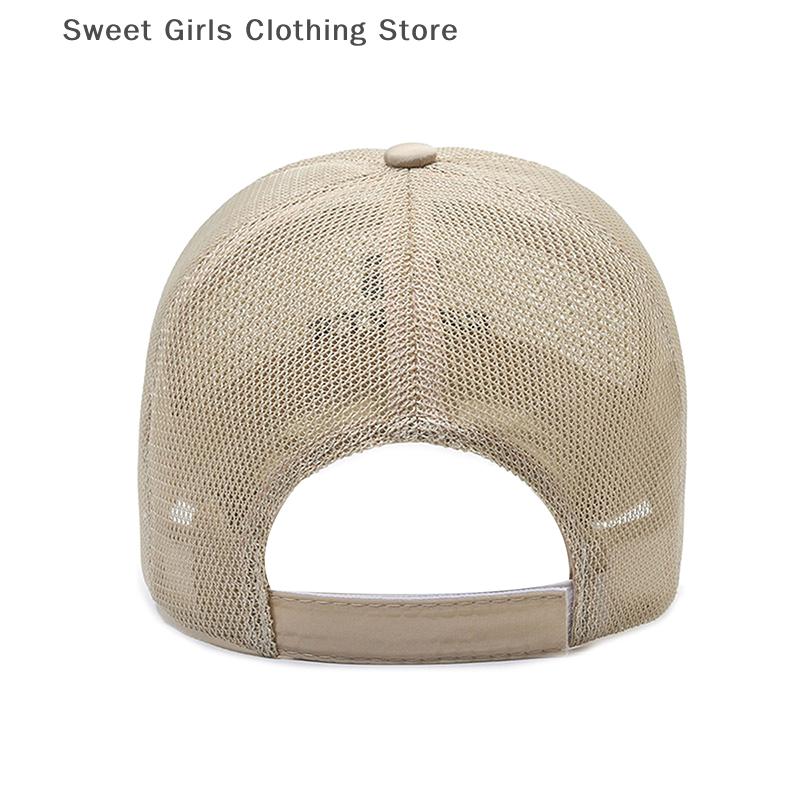 Летняя сетчатая бейсболка для женщин и мужчин с вышитыми буквами, кепка Snapback, повседневная, дышащая, унисекс, уличная, хип-хоп, кепки для дальнобойщиков